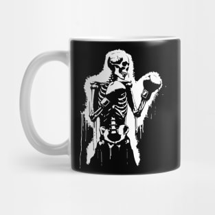 funny skeleton boxer Mug